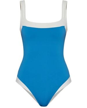 Marysia Swim Square-Neck Swimsuit - Blue