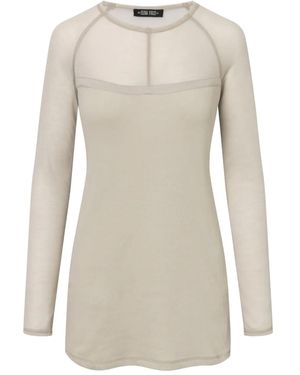 Elena Velez Ls T-Shirt Mini Dress - Natural