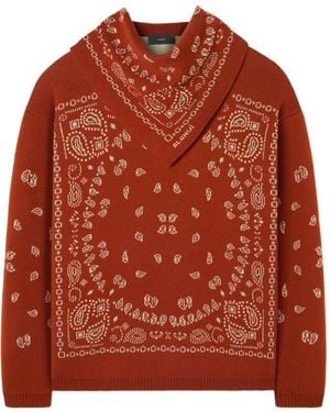 Alanui Bandana Jacquard Jumper - Orange