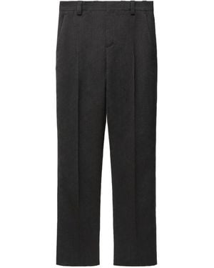 Versace Klassische Hose Mit Bügelfalten - Schwarz