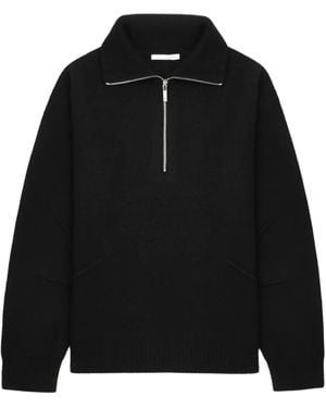 Helmut Lang Maglione Con Zip - Nero