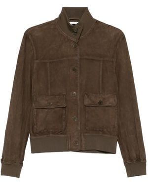 P.A.R.O.S.H. Buttoned Flap-Pocket Jacket - Brown