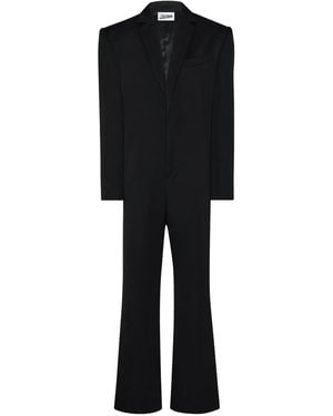 Jean Paul Gaultier Lacing-Detail Tailored Jumpsuit - Black