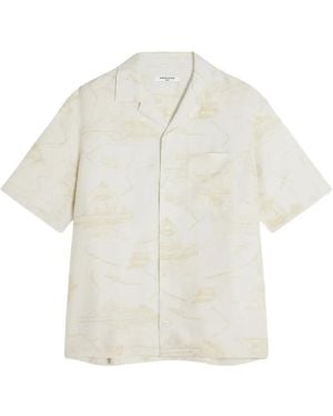 Maison Kitsuné Parisian Map Resort Shirt - White