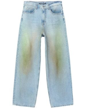 CAMPERLAB Jean Ample À Effet Délavé - Blue