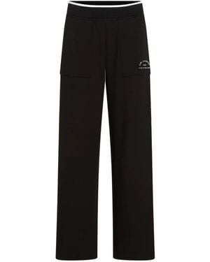 KARL LAGERFELD Rue St-Guillaume Patch Pocket Sweatpants - Black