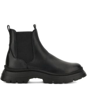 Hogan H692 Leather Chelsea Boots - Black