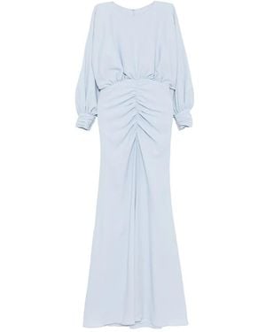 Amsale Pebbled-Texture Dress - White