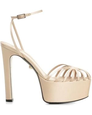 ALEVI Clio Leather Sandals - Natural