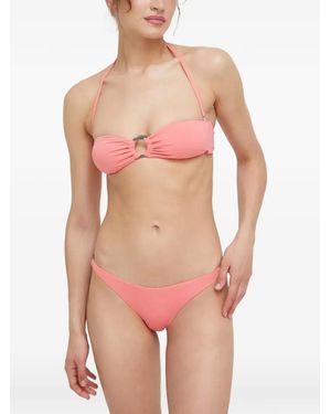 Trussardi Haut De Bikini Bandeau À Ornements Métalliques - Pink