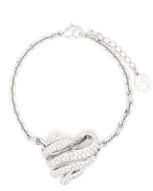 Swarovski Volta Heart-Charm Bracelet - White