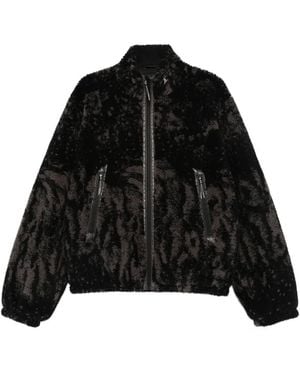 ROA Fleecejacke Mit Reißverschluss - Schwarz