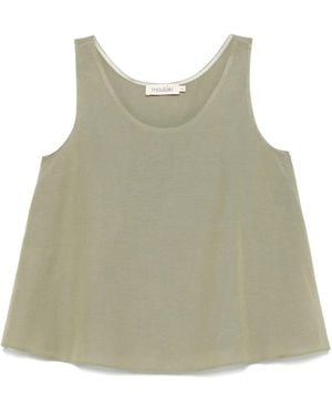 MOUTAKI Top Smanicato - Neutro