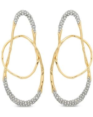 Alexis Solanales Crystal-Embellished Earrings - White