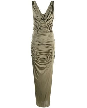 GAUGE81 Ina Draped Maxi Dress - Green