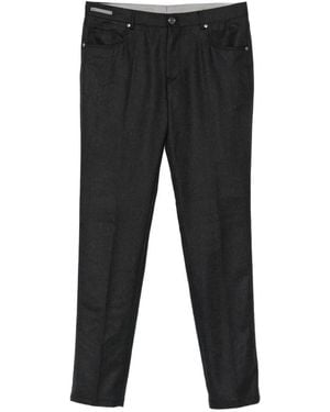 Corneliani Virgin Wool Trousers - Black