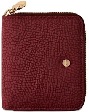Borbonese Zip-Around Wallet - Red