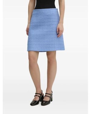 HUGO Tweed Midi-Rok - Blauw