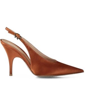 Gianvito Rossi Sofia Slingback Pumps - Brown