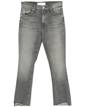 Mother Insider Cropped Jeans - Grijs
