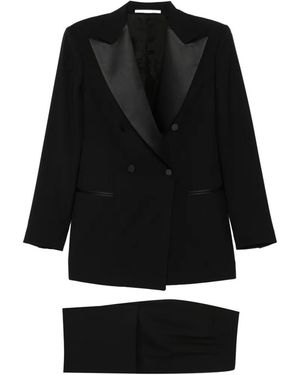 Tagliatore Elenia Double-Breasted Suit - Black
