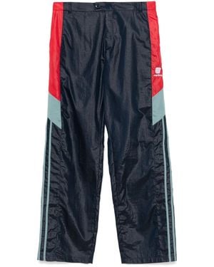 Martine Rose Logo-Embroidered Track Pants - Blue