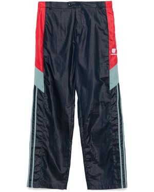 Martine Rose Logo-Embroidered Track Trousers - Blue