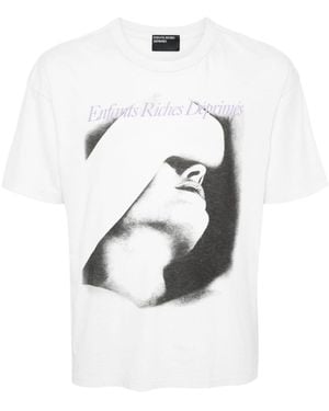 Enfants Riches Deprimes Chained To A Cloud Cotton T-shirt - White