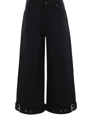 Melitta Baumeister Belted Cropped Jeans - Black
