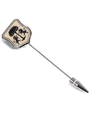 Corneliani Crest-Detail Lapel Pin - Metallic