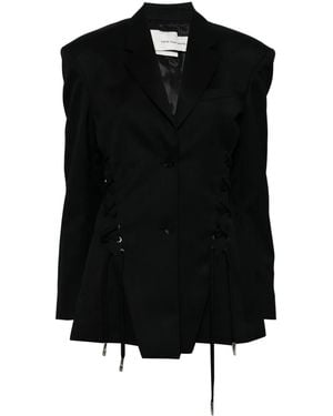 Feng Chen Wang Blazer Met Strikdetail - Zwart