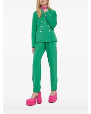 Custommade• Blazer Croisé À Ornements En Cristal - Vert