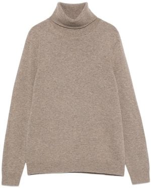 Bompard Long-Sleeve Roll-Neck Sweater - Natural