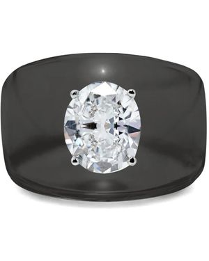 SOLO for Diamonds Diamond-Embellishment Ring - Black