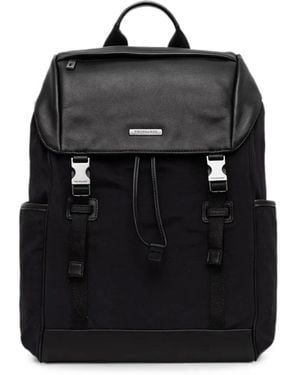 Trussardi Travel Buckle-Fastening Backpack - Black