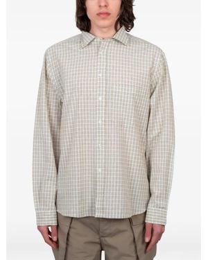 GIMAGUAS Ruben Check-Print Shirt - Grey