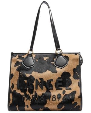 Lancel Pony-Style Leather Tote Bag - Black