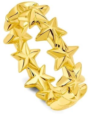 Buddha Mama Anello A Fascia Puffy Star - Metallizzato