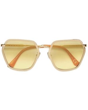 Marni Geometric-Frame Sunglasses - Metallic