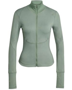 adidas By Stella McCartney Jacke mit Lochmuster - Grün