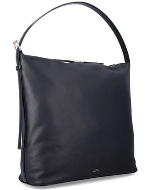 A.P.C. Maxi Vera Tote Bag - Blue