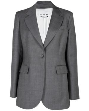 Sa Su Phi Blazer Andrea À Revers Crantés - Grey