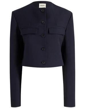 KHAITE Roto Jacket - Blue