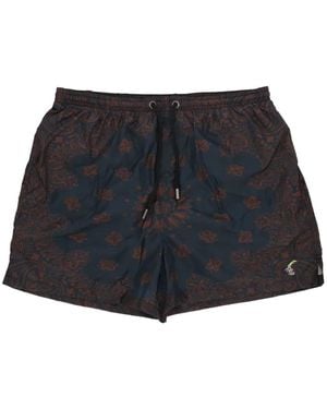 TOOCO Paisley-Print Swim Shorts - Black