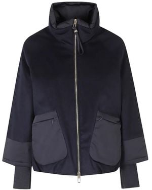 DUNO Paneled Zip-Up Jacket - Blue