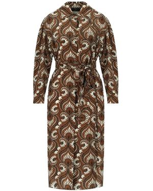 Weekend by Maxmara Tie-Waist Printed Dress - Natural