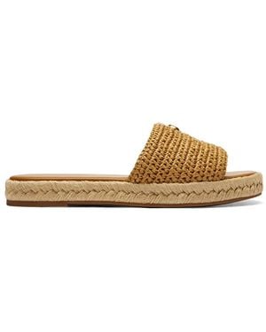 COACH Holly Raffia Sandals - Brown