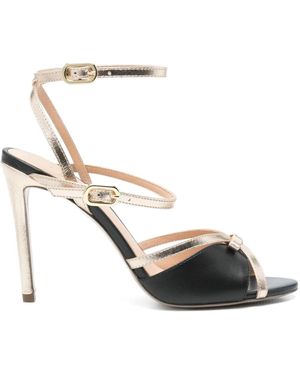 GOLD&ROUGE 100Mm Bolly Heeled Sandals - White