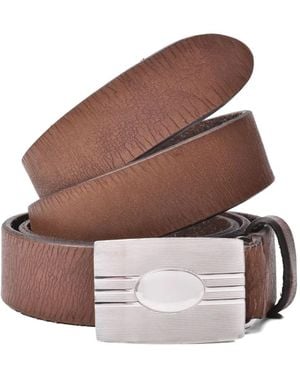 Brunello Cucinelli Leather-Buckle Belt - Brown