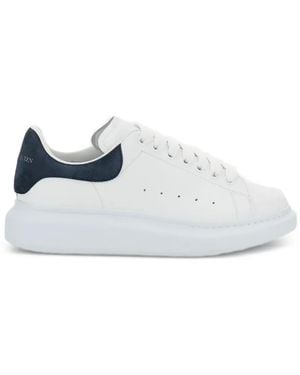 McQueen Oversized Leather Sneakers - White